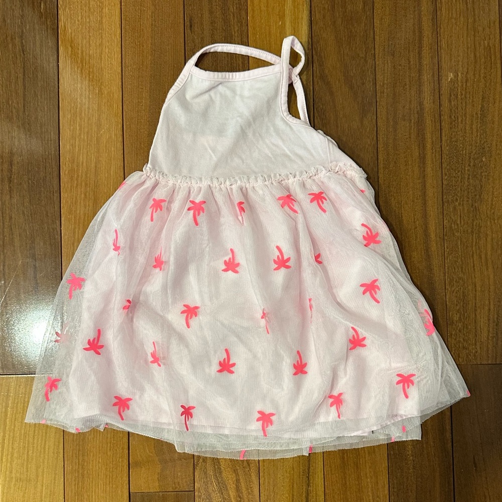 Cat & Jack White and Pink Casual Dress